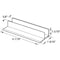 Prime-Line Sliding Shower Door Bottom Guide, 5/8 in. Channels, Plastic Construction (Single Pack) M 6221 - alternate 3